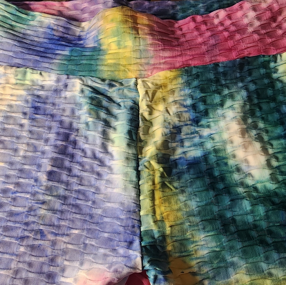 Spandex shorts 2xl multi color